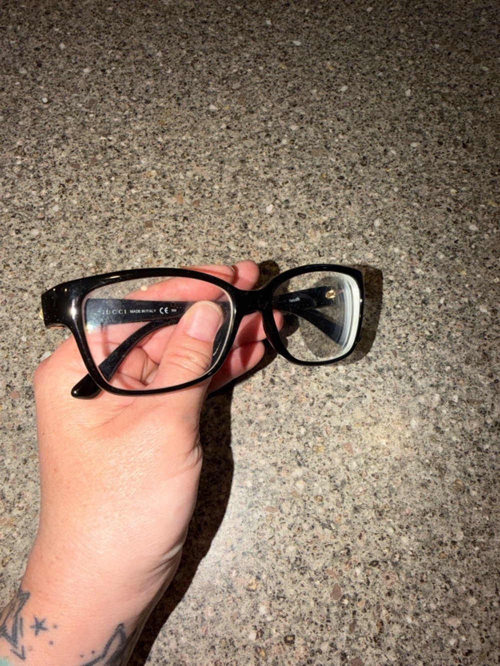 Gucci Black Cat-Eye Glasses - Picture 1 of 4